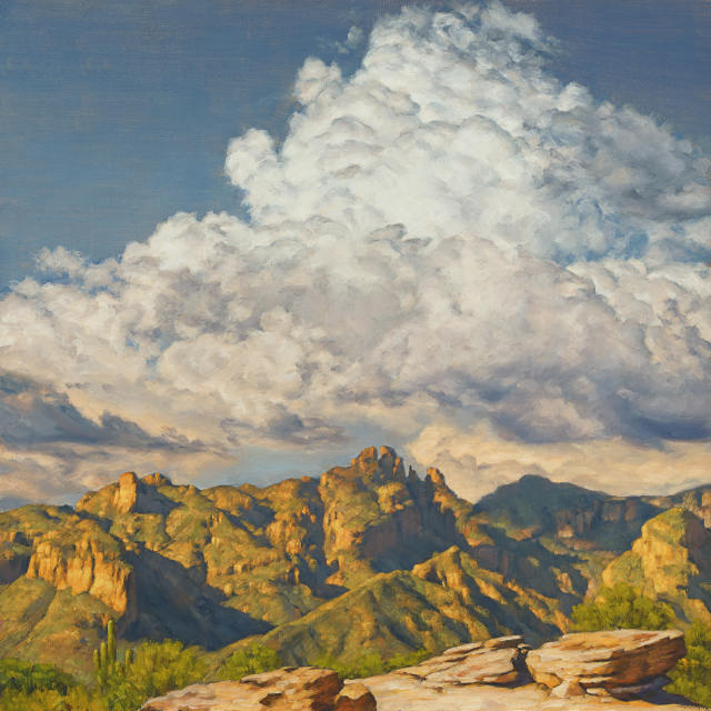 Clouds Over Finger Rock 12x12 SOLD!