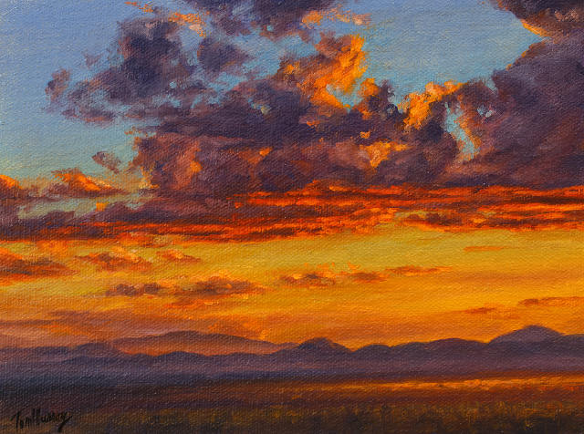 Sundown In Tucson 6x8 SOLD!