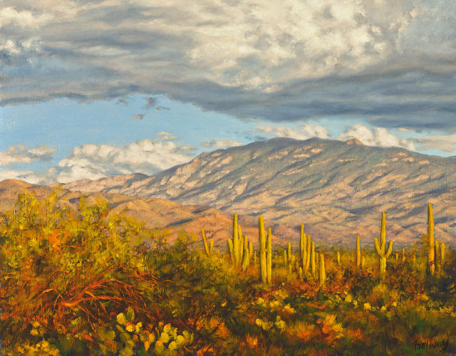 Light On The Rincons 11x14 SOLD!