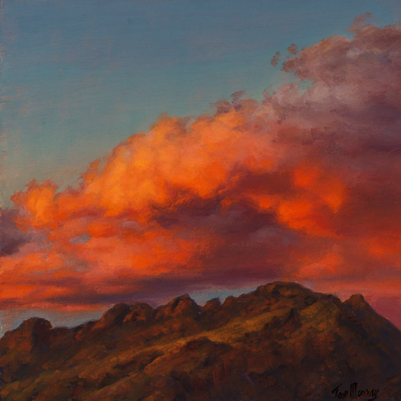 The Foothills In Red 6x6 SOLD!