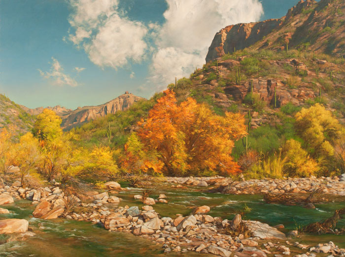 The Fall Of Sabino Canyon 36x48 SOLD!