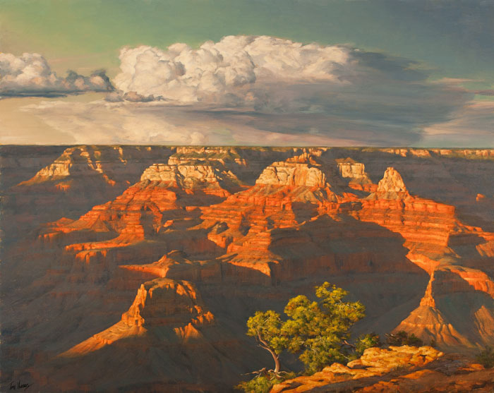 Last Light On Zoroaster 24x30 SOLD!